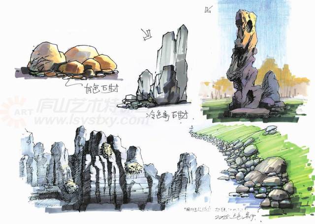 純干貨 | 景觀(guān)設(shè)計(jì)馬克筆著色技法~